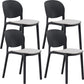 Nordic Stackable Backrest Chair with Acrylic Legs for Dining Room