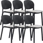 Nordic Stackable Backrest Chair with Acrylic Legs for Dining Room