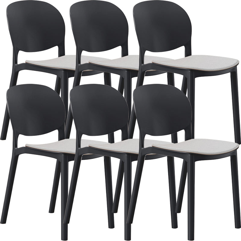 Nordic Stackable Backrest Chair with Acrylic Legs for Dining Room