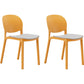 Nordic Stackable Backrest Chair with Acrylic Legs for Dining Room