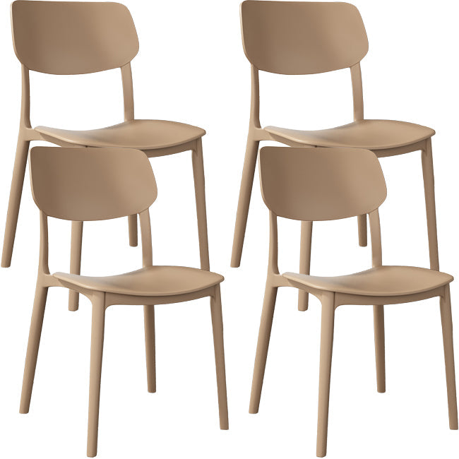 Nordic Stackable Backrest Chair with Acrylic Legs for Dining Room