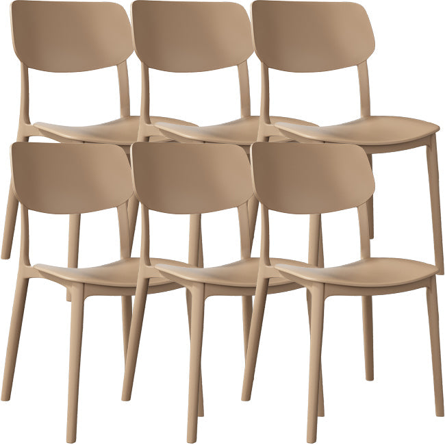 Nordic Stackable Backrest Chair with Acrylic Legs for Dining Room