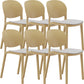 Nordic Stackable Backrest Chair with Acrylic Legs for Dining Room