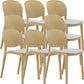 Nordic Stackable Backrest Chair with Acrylic Legs for Dining Room