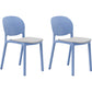 Nordic Stackable Backrest Chair with Acrylic Legs for Dining Room