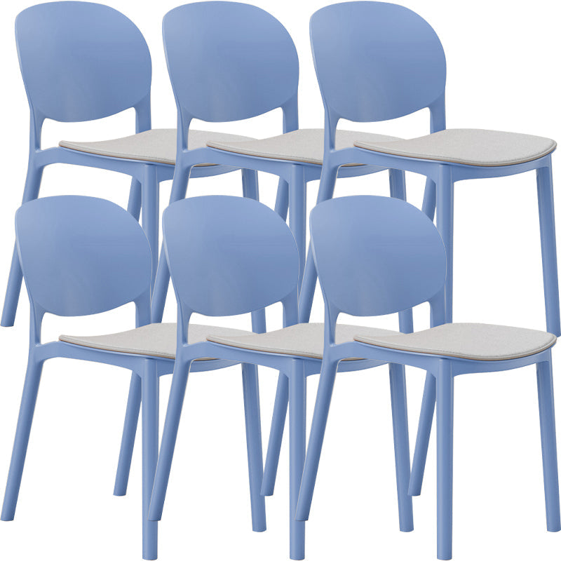 Nordic Stackable Backrest Chair with Acrylic Legs for Dining Room