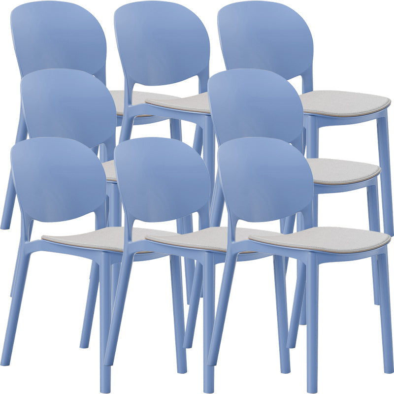 Nordic Stackable Backrest Chair with Acrylic Legs for Dining Room