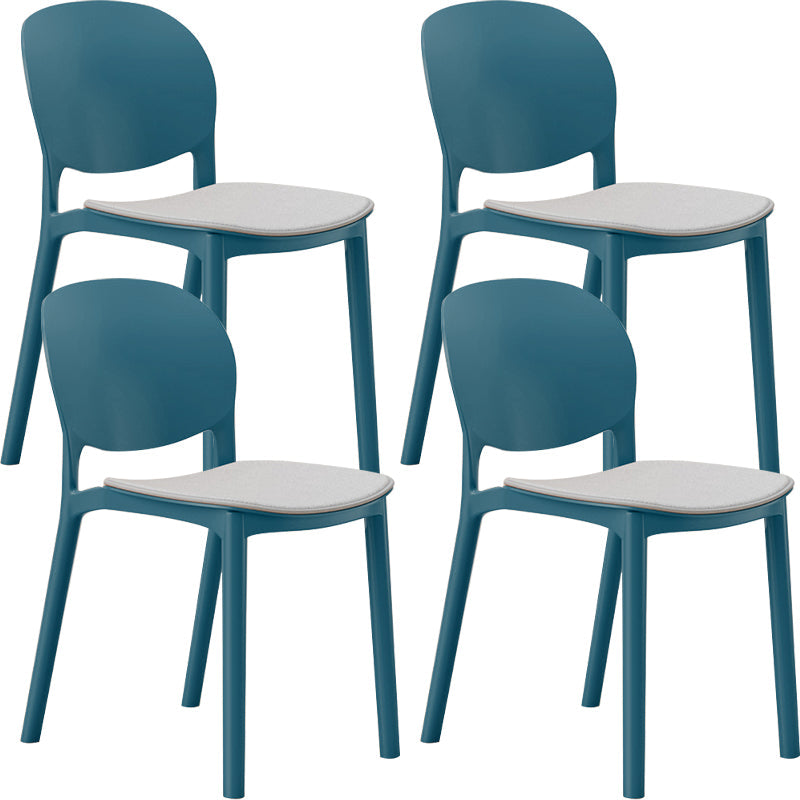 Nordic Stackable Backrest Chair with Acrylic Legs for Dining Room