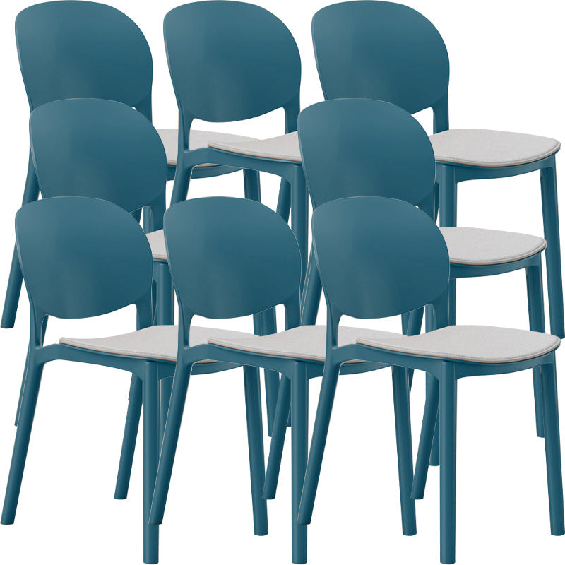 Nordic Stackable Backrest Chair with Acrylic Legs for Dining Room