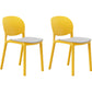 Nordic Stackable Backrest Chair with Acrylic Legs for Dining Room