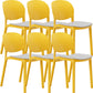 Nordic Stackable Backrest Chair with Acrylic Legs for Dining Room