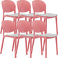 Nordic Stackable Backrest Chair with Acrylic Legs for Dining Room