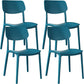Nordic Stackable Backrest Chair with Acrylic Legs for Dining Room