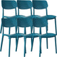Nordic Stackable Backrest Chair with Acrylic Legs for Dining Room