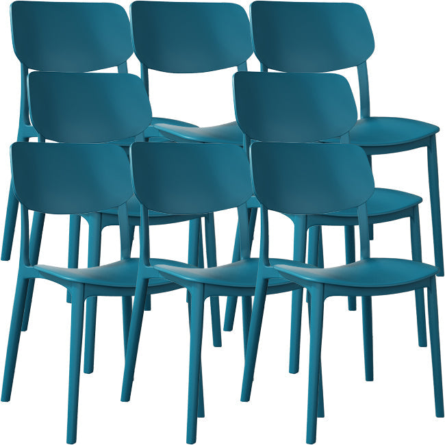 Nordic Stackable Backrest Chair with Acrylic Legs for Dining Room