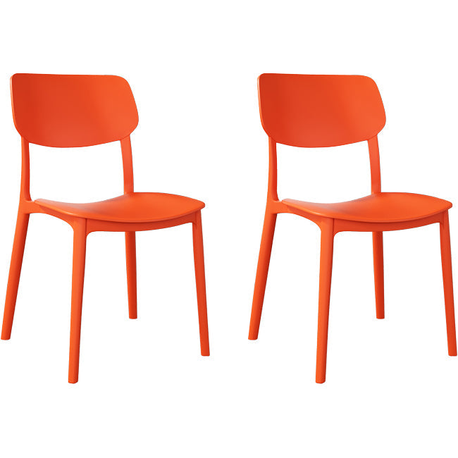 Nordic Stackable Backrest Chair with Acrylic Legs for Dining Room