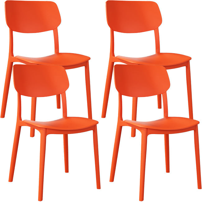 Nordic Stackable Backrest Chair with Acrylic Legs for Dining Room