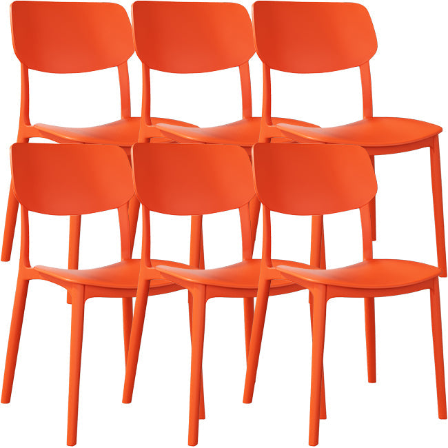 Nordic Stackable Backrest Chair with Acrylic Legs for Dining Room