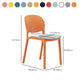 Nordic Stackable Backrest Chair with Acrylic Legs for Dining Room