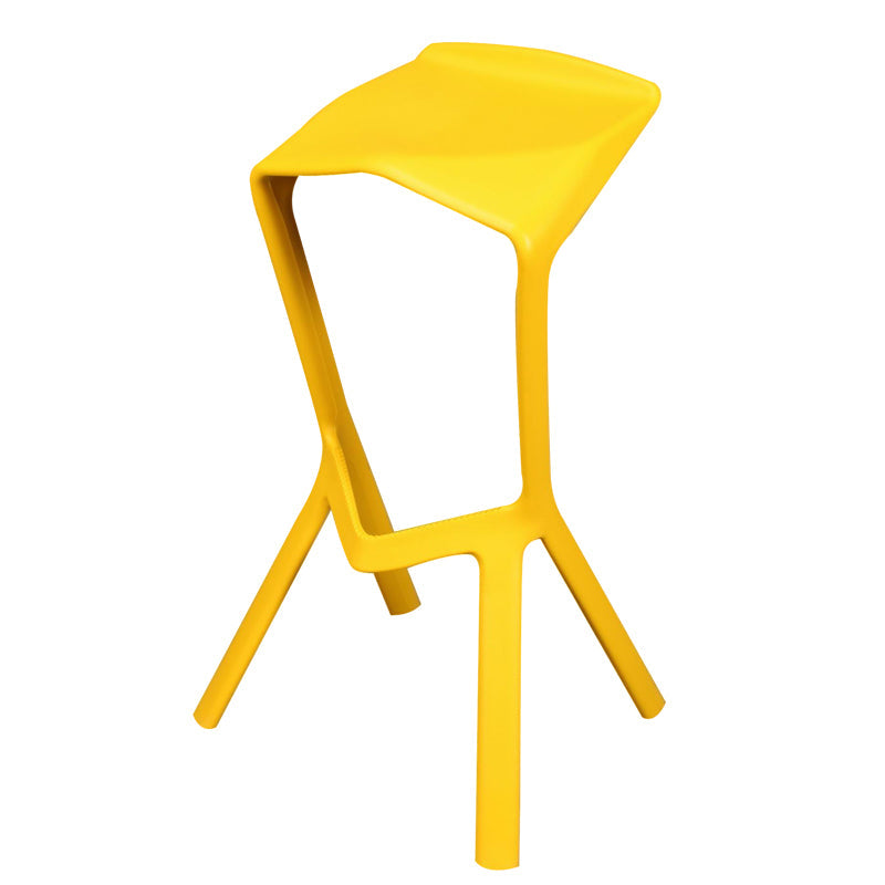 Backless Counter-height Stool Contemporary Plastic Bar & Counter Stool Clearhalo 'Bar Furniture' 'Bar Stools' 'bar_stools' 'furn' 'furn_bar_stools' 'Furniture' 'Kitchen & Dining Furniture' 7537358