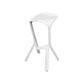 Backless Counter-height Stool Contemporary Plastic Bar & Counter Stool White 1 Piece Clearhalo 'Bar Furniture' 'Bar Stools' 'bar_stools' 'furn' 'furn_bar_stools' 'Furniture' 'Kitchen & Dining Furniture' 7537359