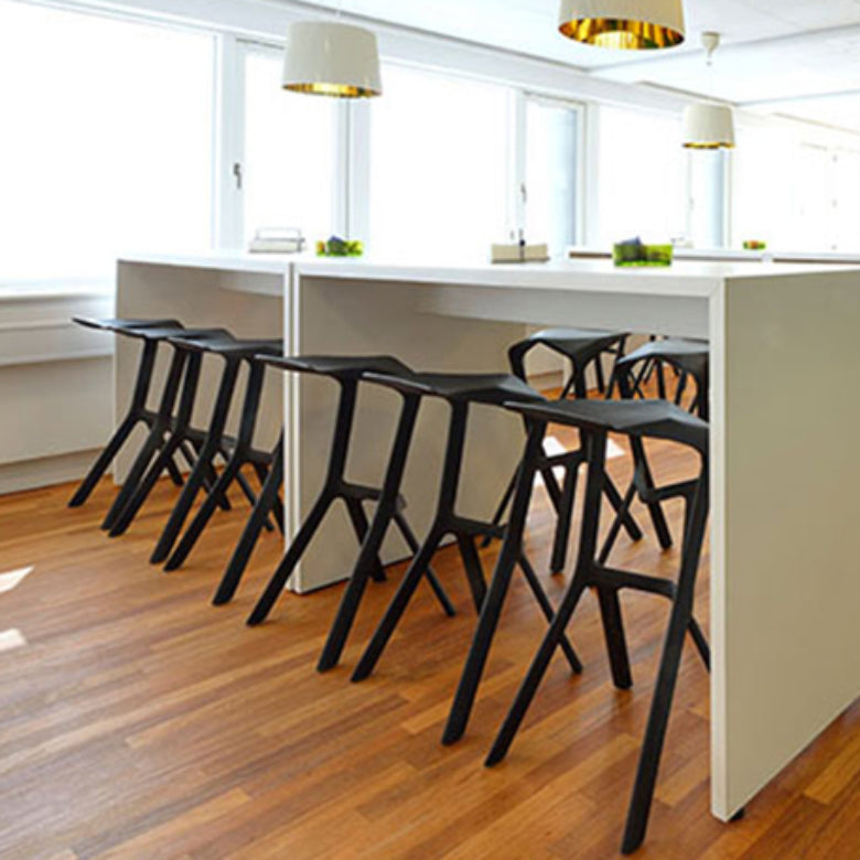 Backless Counter-height Stool Contemporary Plastic Bar & Counter Stool Clearhalo 'Bar Furniture' 'Bar Stools' 'bar_stools' 'furn' 'furn_bar_stools' 'Furniture' 'Kitchen & Dining Furniture' 7537367