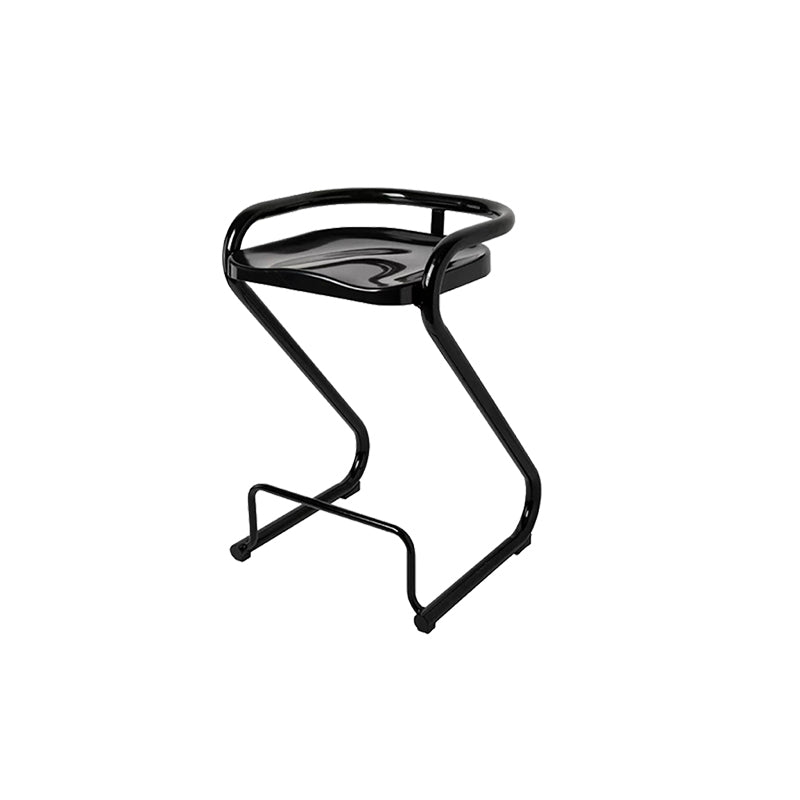 Eigentijdse lage rug 27-inch armloze barkruk met metalen basis