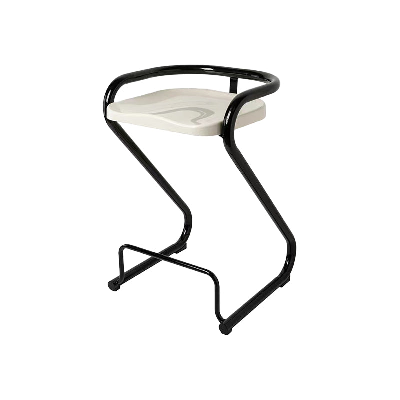 Eigentijdse lage rug 27-inch armloze barkruk met metalen basis