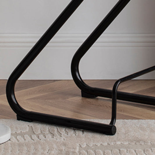 Contemporary Low Back 27-inch Armless Bar Stool with Metal Base