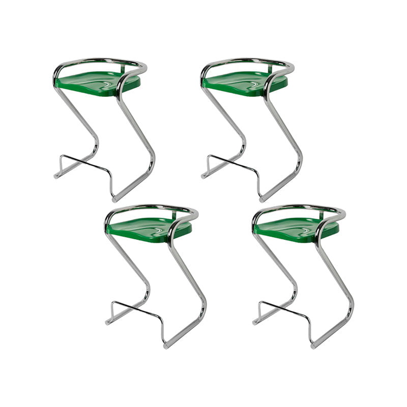 Eigentijdse lage rug 27-inch armloze barkruk met metalen basis