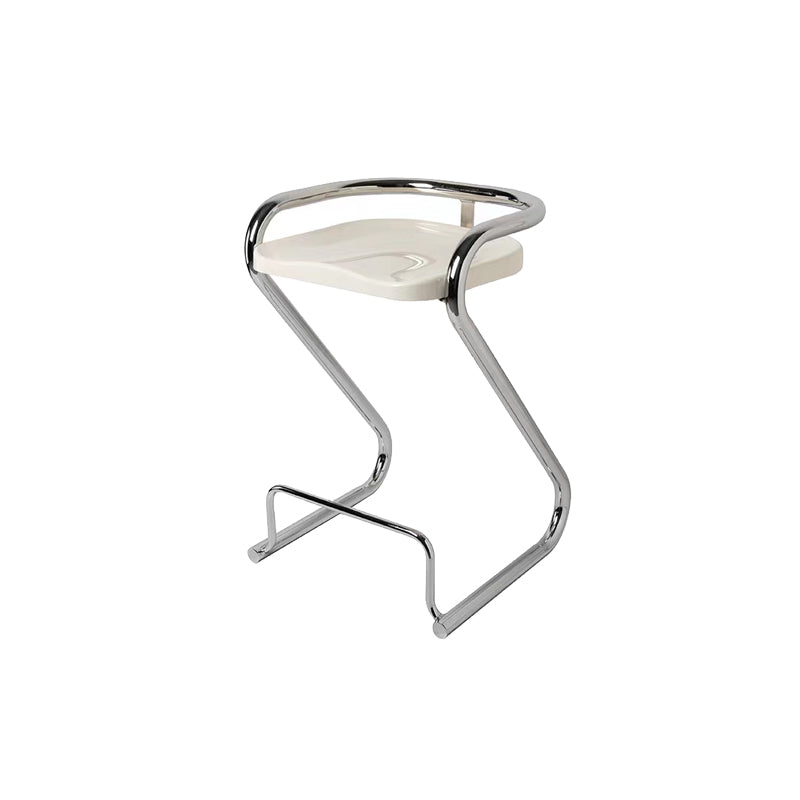 Eigentijdse lage rug 27-inch armloze barkruk met metalen basis