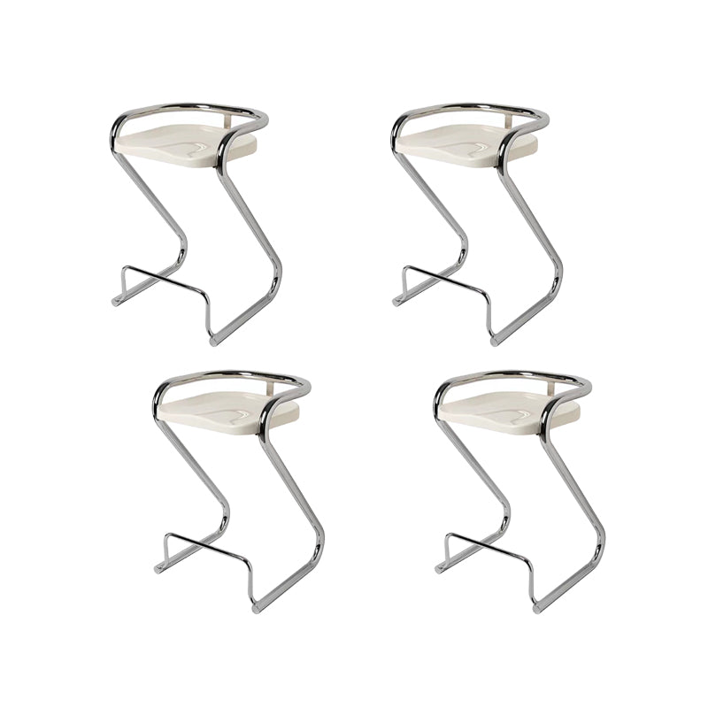 Eigentijdse lage rug 27-inch armloze barkruk met metalen basis