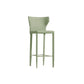 Contemporary Faux Leather 39-inch Bar Stools with Metal Base Green 1 Piece Clearhalo 'Bar Furniture' 'Bar Stools' 'bar_stools' 'furn' 'furn_bar_stools' 'Furniture' 'Kitchen & Dining Furniture' 7537485