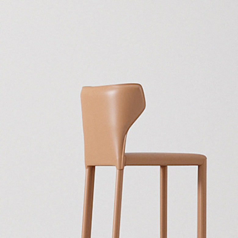 Contemporary Faux Leather 39-inch Bar Stools with Metal Base Clearhalo 'Bar Furniture' 'Bar Stools' 'bar_stools' 'furn' 'furn_bar_stools' 'Furniture' 'Kitchen & Dining Furniture' 7537500