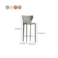 Contemporary Faux Leather 39-inch Bar Stools with Metal Base Clearhalo 'Bar Furniture' 'Bar Stools' 'bar_stools' 'furn' 'furn_bar_stools' 'Furniture' 'Kitchen & Dining Furniture' 7537514