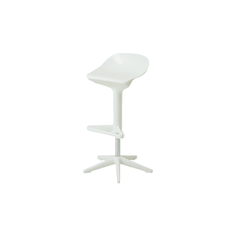 Plastic Counter Height Stools with Footrest Modern Counter Chair
