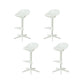 Plastic Counter Height Stools with Footrest Modern Counter Chair