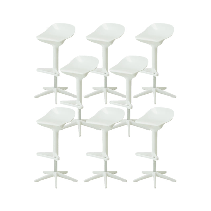 Plastic Counter Height Stools with Footrest Modern Counter Chair