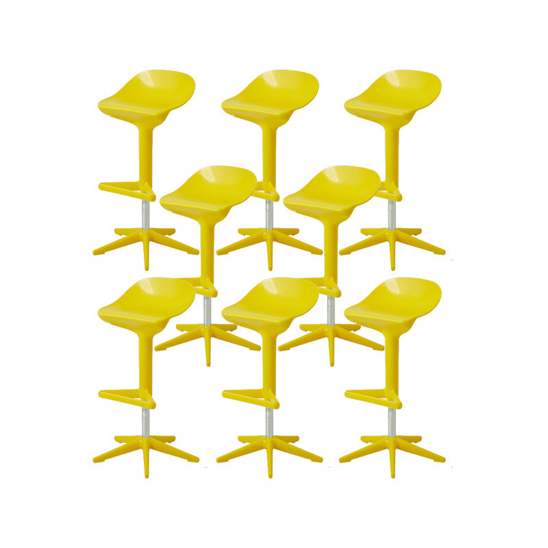 Plastic Counter Height Stools with Footrest Modern Counter Chair
