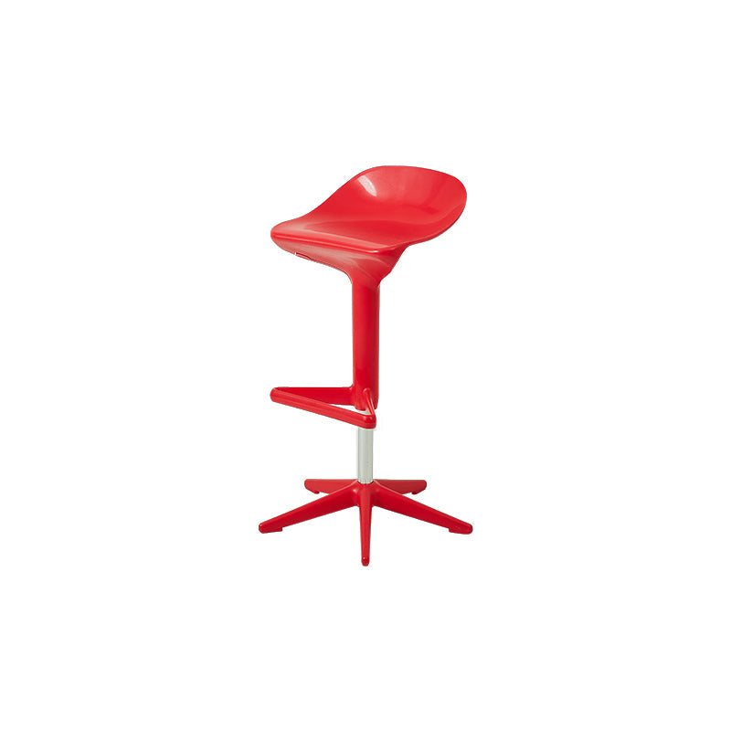 Plastic Counter Height Stools with Footrest Modern Counter Chair