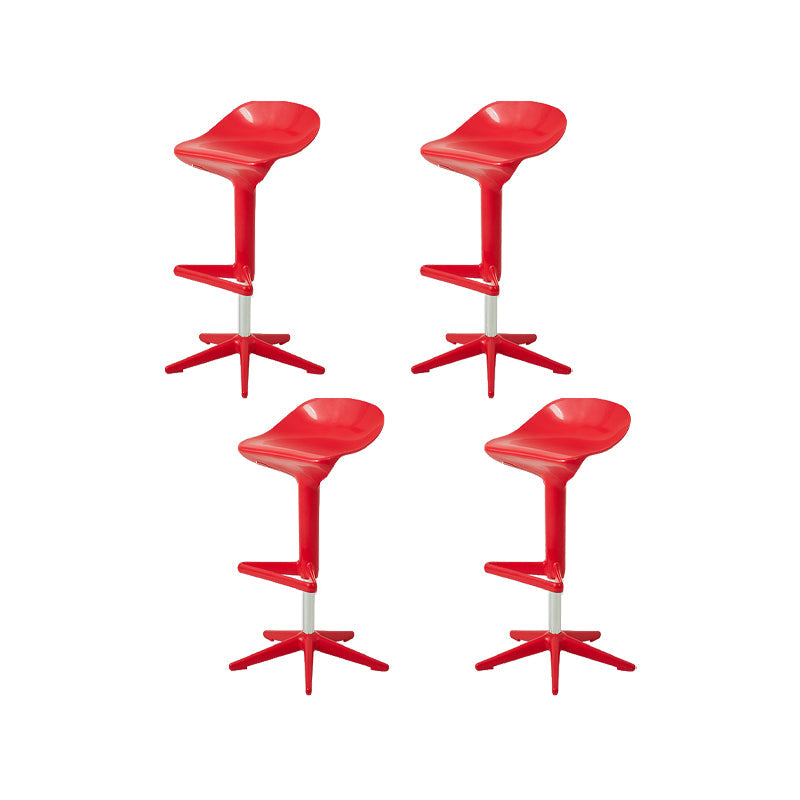 Plastic Counter Height Stools with Footrest Modern Counter Chair