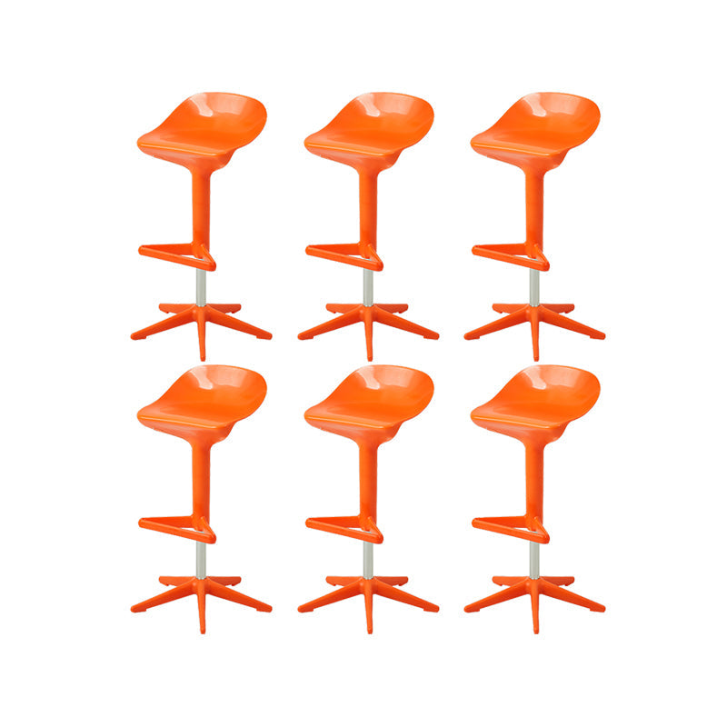 Tabourets de comptoir en plastique avec pont coussin moderne replace