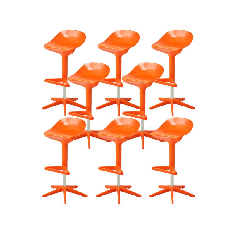 Tabourets de comptoir en plastique avec pont coussin moderne replace