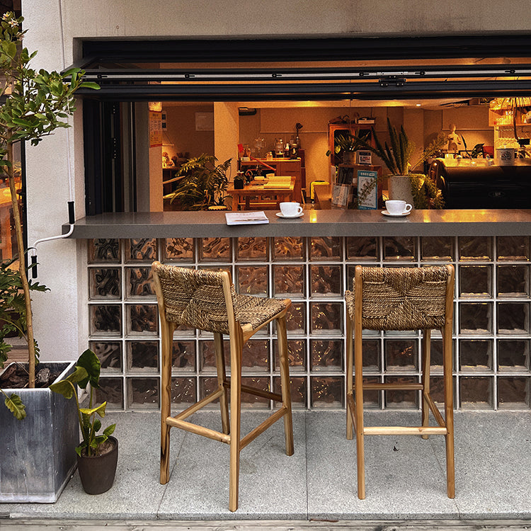 Solid Wood Counter Bar Stool Armless Counter Height Stools with Footrest Clearhalo 'Bar Furniture' 'Bar Stools' 'bar_stools' 'furn' 'furn_bar_stools' 'Furniture' 'Kitchen & Dining Furniture' 7537572