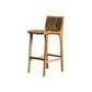 Solid Wood Counter Bar Stool Armless Counter Height Stools with Footrest Clearhalo 'Bar Furniture' 'Bar Stools' 'bar_stools' 'furn' 'furn_bar_stools' 'Furniture' 'Kitchen & Dining Furniture' 7537575