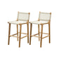 Solid Wood Counter Bar Stool Armless Counter Height Stools with Footrest Natural White 2 Piece Set Clearhalo 'Bar Furniture' 'Bar Stools' 'bar_stools' 'furn' 'furn_bar_stools' 'Furniture' 'Kitchen & Dining Furniture' 7537579