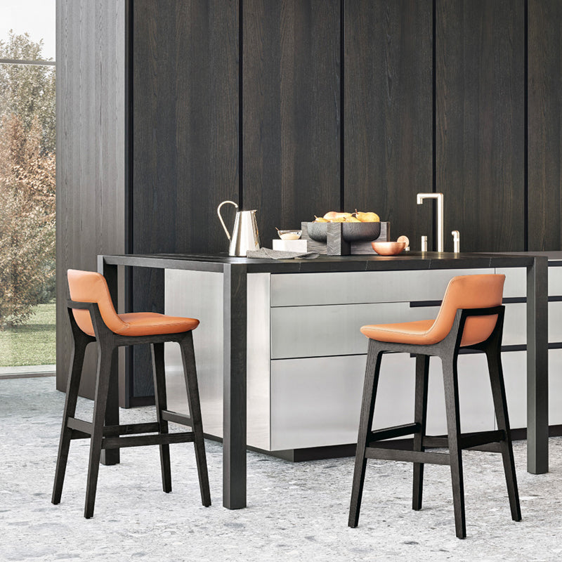 Contemporary Bar & Counter Stool Upholstered and Wood Bar Stools Clearhalo 'Bar Furniture' 'Bar Stools' 'bar_stools' 'furn' 'furn_bar_stools' 'Furniture' 'Kitchen & Dining Furniture' 7537588