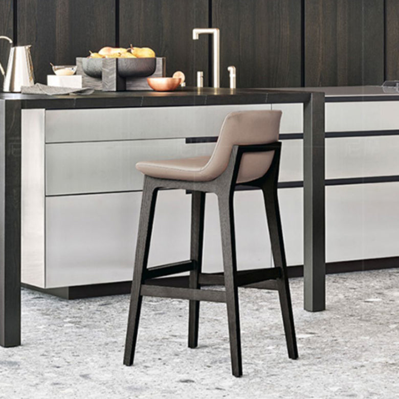 Contemporary Bar & Counter Stool Upholstered and Wood Bar Stools Clearhalo 'Bar Furniture' 'Bar Stools' 'bar_stools' 'furn' 'furn_bar_stools' 'Furniture' 'Kitchen & Dining Furniture' 7537595