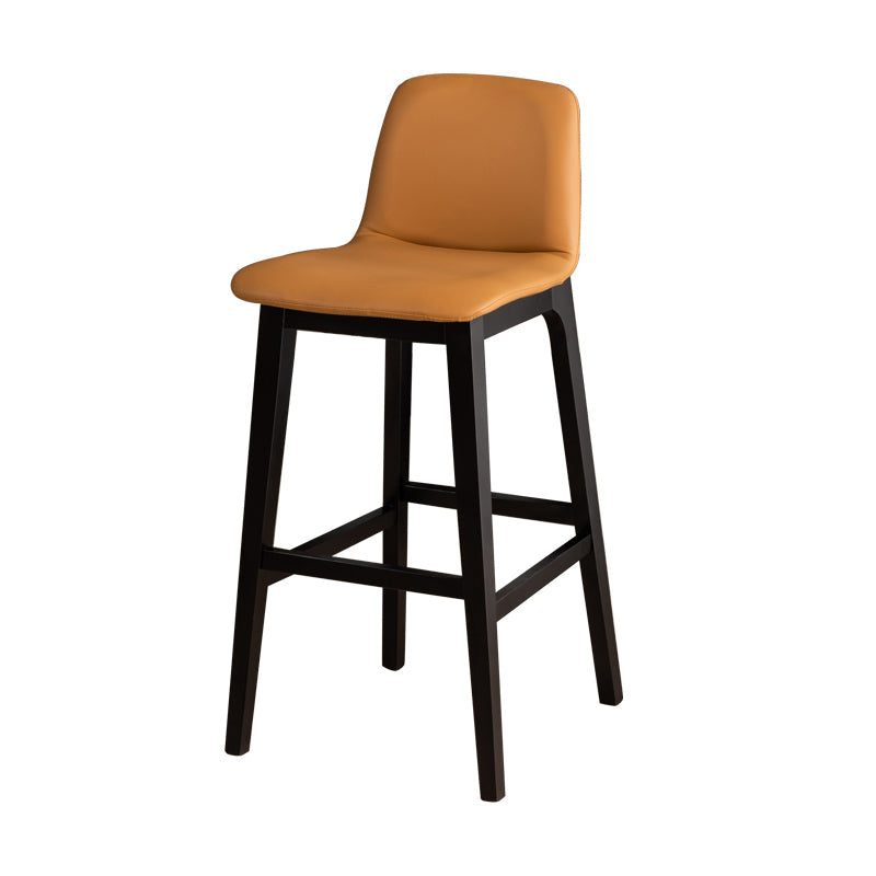 Contemporary Bar & Counter Stool Upholstered and Wood Bar Stools Clearhalo 'Bar Furniture' 'Bar Stools' 'bar_stools' 'furn' 'furn_bar_stools' 'Furniture' 'Kitchen & Dining Furniture' 7537597