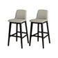 Contemporary Bar & Counter Stool Upholstered and Wood Bar Stools Beige 2 Piece Set Clearhalo 'Bar Furniture' 'Bar Stools' 'bar_stools' 'furn' 'furn_bar_stools' 'Furniture' 'Kitchen & Dining Furniture' 7537600